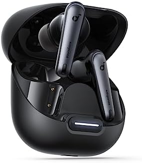 Soundcore by Anker Liberty 4 NC Wireless Noise Cancelling Earbuds, 98.5% Noise Reduction, Adaptive Noise Cancelling to Ears and Environment, Hi-Res Sound, 50H Battery, Wireless Charging (Renewed)