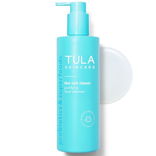 TULA Skin Care Cult Classic Purifying Face Cleanser - Gentle and Effective Face Wash, Makeup Remover, Nourishing and Hydrating