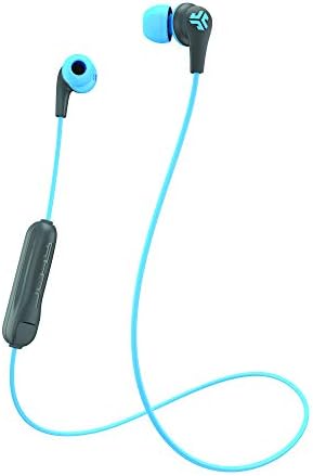 JLab JBuds Pro Bluetooth Wireless Signature Earbuds, Titanium 10mm Drivers, 10-Hour Battery Life, Music Controls, Noise Isolation, Bluetooth 4.1 Extra Gel Tips and Cush Fins, Graphite/Blue