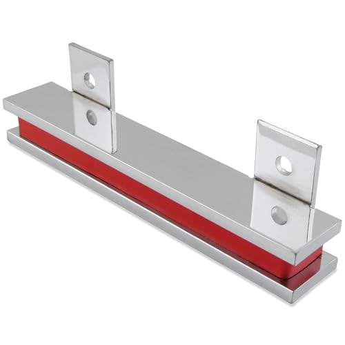 Master Magnetics 6” Heavy-Duty Magnetic Tool Holder - Easy-Install, 20-lb per inch pull force, Nickel Plate Finish, AMC5PLC
