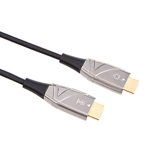 Amazon Basics High-Speed Fiber Optic HDMI Cable (18Gpbs, 4K/60Hz) - 50 feet, 20 Pack 1 Carton, 20 Count Total, Black