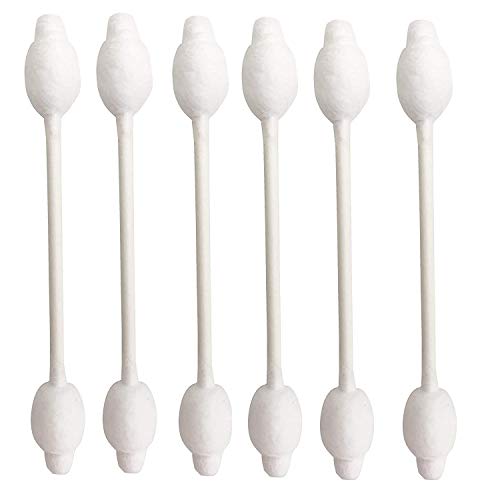 Baby Cotton Swabs, Organic Chlorine-Free Safety Swabs for Kids or Newborn Babies, 100% Biodegradable Gentle Baby Qtips, Cruelty-Free & Hypoallergenic Children Cotton Buds (4 packs of 55 ct. Total 220)