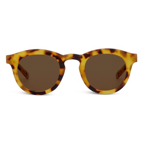 Peepers by PeeperSpecs Women's Beverly Shores Polarized Sunglasses Round, Tokyo Tortoise, No Correction