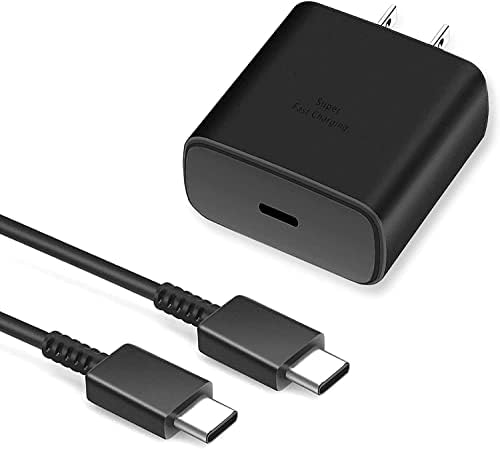 45W USB-C Super Fast Charging Wall Charger and 5Ft USB C to USB C Fast Charging Cable for Samsung Chromebook XE513C24 XE510C24 XE350XBA XE525QBB XE520QAB, (DZ65200225)