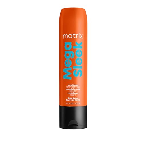 Matrix Mega Sleek Conditioner | Smoothing, Anti-Frizz, Detangling | For Dry, Damaged & Frizzy Hair | Salon Professional Conditioner | With Shea Butter | Vegan