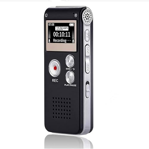 32GB Digital Voice Recorder,Playback Digital Voice Activated Recorder,Portable Tape Recorder Audio Recording Device,Noise Reduction Audio Recorder Upgraded Small Tape Recorder for Lectures Meetings