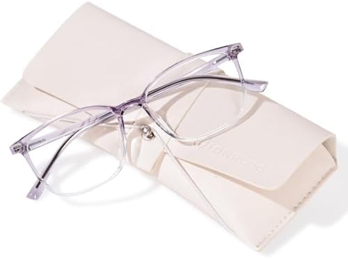 FONHCOO Blue Light Blocking Glasses Women Men TR90 Fashion Frame Computer Blue Light Glasses Anti UV Glare (Upgrade)