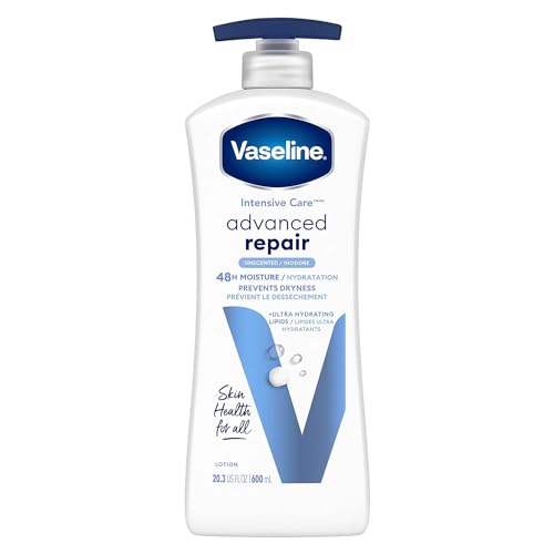 Vaseline Intensive Care Advanced Repair Unscented Healing Moisture Lotion, 20.3 oz (Pack of 8)