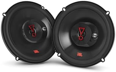 JBL Stage 3637F - 6.5" Three-way Car Audio Speaker, No Grill, Black