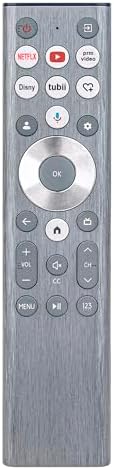 ERF6A80 Replace Voice Remote Control with Backlit fit for Hisense U6 U7 U8 Series Mini-LED ULED 4K UHD Google Smart TV 55U8N 65U8N 75U8N 85U8N 100U8N 55U7N 65U7N 75U7N 55U6N 65U6N 75U6N 85U6N