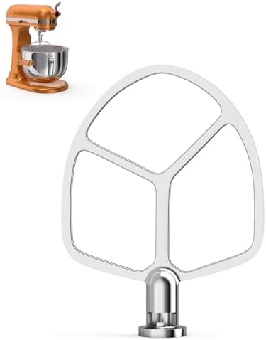 5.5-6QT Stainless Steel Mixer Paddle for KitchenAid Stand Mixer KitchenAid Paddle Attachment Accessory, Uncoated, Dishwasher Safe Replacement. Polished Surface