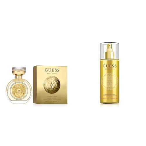 GUESS Bella Vita Eau de Parfum Perfume Spray For Women, 1.7 Fl. Oz. & Bella Vita Fragrance Body Mist Spray for Women, Fruity, 8.4 Fl Oz
