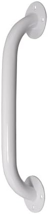 Drive Medical White Powder-Coated Grab Bar with Chloraseptic Cherry Sore Throat Lozenges 18 Count