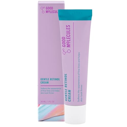 GOOD MOLECULES Gentle Retinol Cream - Night Cream with Retinol and Bakuchiol - Fine Lines, Hyperpigmentation - Anti-Aging Skincare for Face