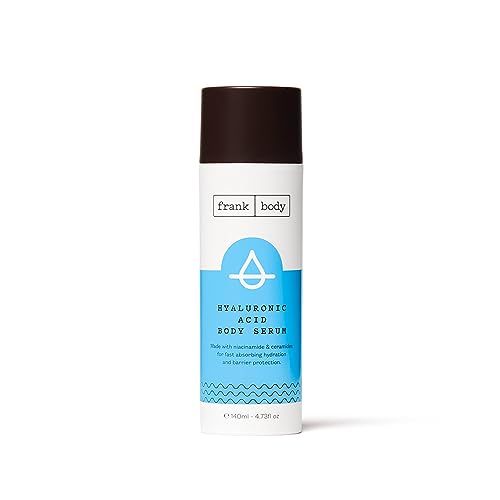 Frank Body Hyaluronic Acid Body Serum | Vegan & Cruelty-Free | Fast Absorbing Hydration & Barrier Protection | With Niacinamide 3%, Ceramides, and Hyaluronic Acid (4.73 fl oz/ 140mL)