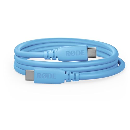 RØDE SC27 SuperSpeed USB-C to USB-C Cable for Fast Data Transfer up to 5Gbps and 60W Power Supply (2m, Blue)