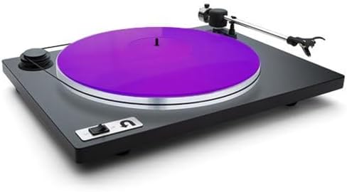 Turntable Acrylic Slipmat for Vinyl LP Record Players 2.7mm Thick for Better Sound Support on Record Player Provides Antistatic and Tighter bass (Purple)
