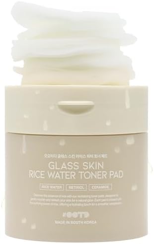 Toner Pads for Dry Dull Sensitive Skin Korean, #OOTD Retinol Ceramides Strengthen Skin Barrier Smoothing Hydrating, Toner Pad 70Pads 4.05oz 120ml