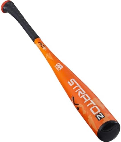 Axe | Strato 2 | USA Baseball Bat | Drop -10/-8/-5 | 1-Piece Alloy | 2 5/8" Barrel | Orange/Black (-10, 31")