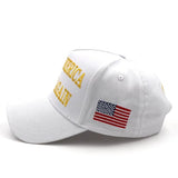 Trump Hat 2024 MAGA Hat Make America Great Again Hat Donald Trump Merchandise Embroidered Adjustable Baseball Cap White