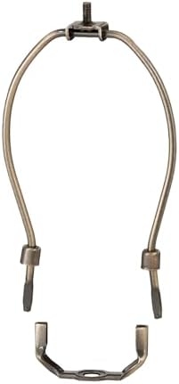 B&P Lamp® 10 Inch Heavy Duty Lamp Harp, Antique Brass Finish