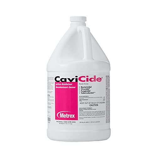 Metrex 13-1000 CaviCide Surface Disinfectant/Decontaminant Cleaner, 1 gal Capacity (Pack of 3)