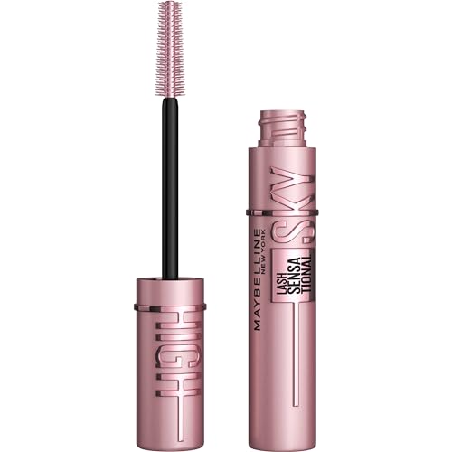 Maybelline Lash Sensational Sky High Washable Mascara Makeup, Volumizing, Lengthening, Defining, Curling, Multiplying, Buildable Formula, True Brown, 1 Count
