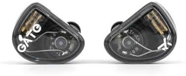 GATE Dynamic Driver in-Ear Headphone 3.5mm Interchangeable Headphone Cable Headphone (Black, with mic)