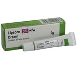 3 Packs of Cold Sore Treatment - 2g Cream - 5% w/w (3 x Lipsore Cream)