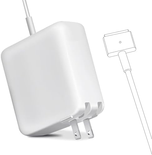 Charger Replacement for Mac Book Air AC 45W Power T-tip Shape Connector Power Adapter for 11 inch and 13 inch After Mid 2012