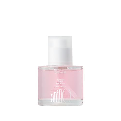 Rosy Night Repair Hair Essence with Damask Rose Extract, Rosehip Oil, Peptide Complex for Dry, Damaged, Frizzy Hair - Musky Floral Scent, Vegan, Paraben-Free 50ml / 1.69 fl. Oz