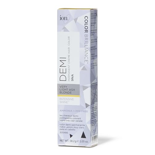 Ion Intensive Shine 9NA Very Light Ash Blonde Demi Permanent Creme Hair Color 9NA Very Light Ash Blonde