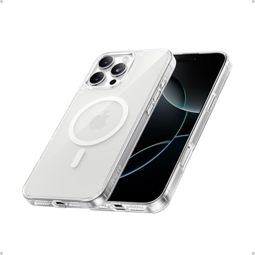 Anker MagGo Clear Magnetic Phone Case for iPhone 16 Pro, Ultra-Slim and Durable Protective Cover, iPhone Case Compatible with MagSafe, Clear Case Exclusively Designed for iPhone 16 Pro