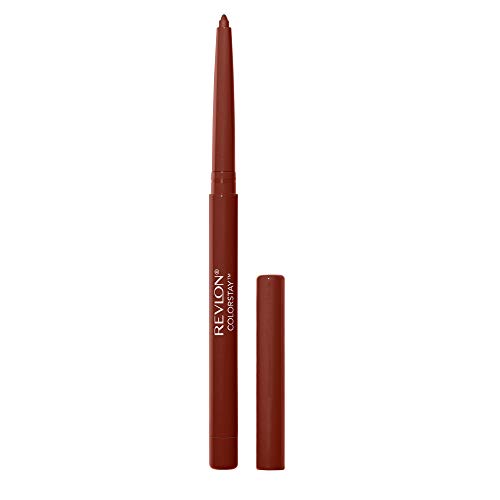 Revlon Colorstay Lip Liner Makeup with Built-in-Sharpener, Longwear Rich Colors, Smooth Application, 640 Raisin, 0.01 Oz