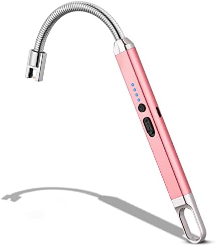 Electric Candle Lighter - Valentines Day Gifts for Her/Him, Women/Mens Valentines Gifts, USB Arc Rechargeable Windproof Long Lighter for Candle, Birthday Gift for Women Men Mom Wife Sister