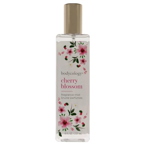 NC 8 oz Fragrance Mist Spray Perfume for Women Bodycology Cherry Blossom Cedarwood And Pear Perfume By Bodycology Fragrance Mist Spray (Good luck)