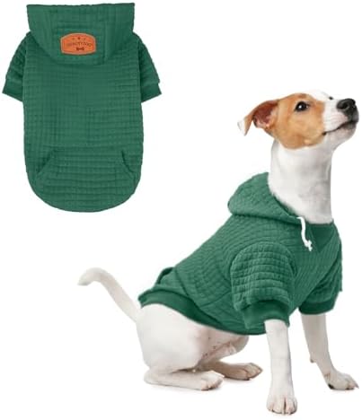 BEAUTYZOO Dog Hoodie for Small Medium Large Dogs, Winter Fall Warm Dog Clothes for Puppy S M Sized Dogs Girl Boy, Dog Sweater Shirt Hoodies with Pocket Bulldog Pitbull Cat Clothing Coat