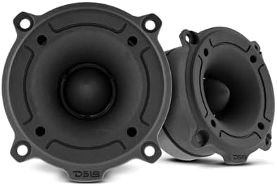 DS18 PRO-TW120B Super Tweeter in Black - 3" Aluminum Frame and Diaphragm, 240W Max, 120W RMS, 4 Ohms, Built in Crossover - PRO Tweeters are The Best in The Pro Audio and Voceteo Market (Pair)