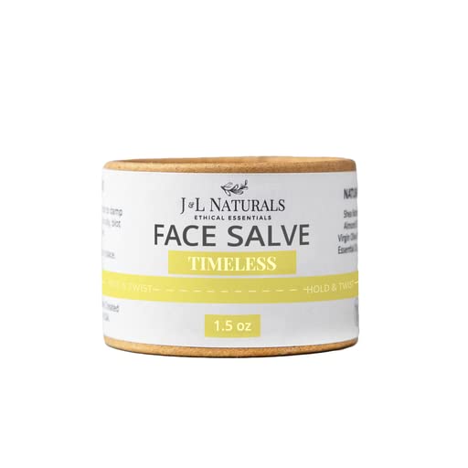 J&L Naturals Sustainable Face Salve & Anti Aging Cream for Dry, Mature Skin | Organic Ingredients, 100% Natural, Eco-Friendly | Cruelty Free, Vegan, Paraben Free (1-Pack)