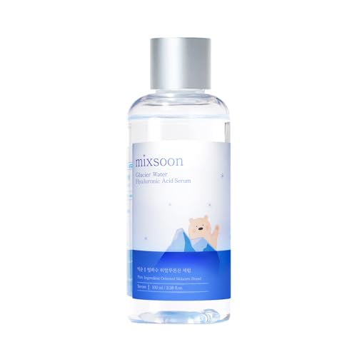 mixsoon Glacier Water Hyaluronic Acid Serum - Non-greasy Hydration Booster, Firming Facial Serum For Radiant, Dewy Skin - Korean Serum for Glass Skin (3.38 fl.oz / 100ml)