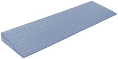 Threshold Ramp for Doorways 1.6"Rise- Odorless Indoor Entry Ramp- Non-Slip& Cuttable Handicap Ramp for Wheelchairs, Robot Vacuum Cleaners, Scooters, Strollers- Fog Blue- 1.6″Rise (31.5″×7.9″)