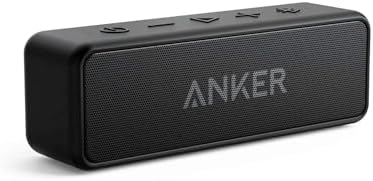 Anker Soundcore 2 Portable Bluetooth Speaker with IPX7 Waterproof, 24-Hour Playtime, Wireless Stereo Pairing, 12W Stereo Sound, Bluetooth 5, Bassup, Electronics for Home, Shower, Outdoors, Travel