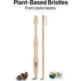 Sea Turtle Plant-Based Bristles, Soft Bamboo Toothbrushes, Individually Sealed (10 Pack)