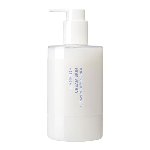 LANEIGE Cream Skin Refillable Toner & Moisturizer with Ceramides and Peptides: Korean Milky Toner, Amino Acid, Nourish, Hydrate, Barrier-Boosting, Visibly Firm