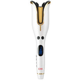 CHI Spin N Curl 1" Ceramic Rotating Curler In White, 1 Pound. Ideal for Shoulder-Length Hair between 6-16” inches.