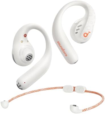 Soundcore by Anker AeroFit Pro Open-Ear Headphones, Ultra Comfort, Secure Fit, Ergonomic Design, Rich Sound with LDAC, Bluetooth 5.3, IPX5 Water-Resistant, 46H Playtime, App Control (Renewed)