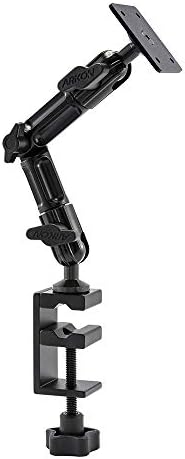 ARKON Mounts Heavy Duty Multi Angle 4-Hole AMPS Mount with 8 inch Arm and C-Clamp Base