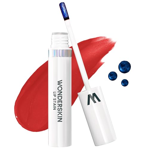 Wonderskin Wonder Blading Lip Stain Masque - Long Lasting, Waterproof and Transfer Proof Red Lip Tint, Matte Finish Peel Off Makeup (Hayley Masque)