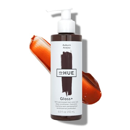 dpHUE Gloss+, Auburn - 6.5 oz - Semi-Permanent Hair Color & Conditioner - Paraben, SLS & SLES Sulfate Free - Vegan, Leaping Bunny Certified