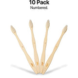 Sea Turtle Plant-Based Bristles, Soft Bamboo Toothbrushes, Individually Sealed (10 Pack)